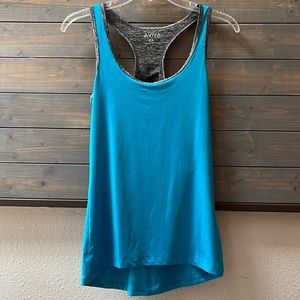 Aviva Sport Dri-Fit Teal & Gray Dri-Fit Racerback